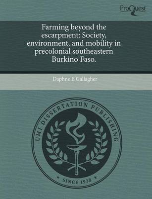 Book cover for Farming Beyond the Escarpment: Society