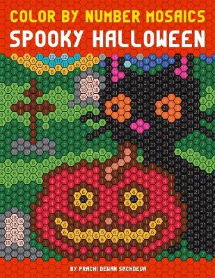 Book cover for Color By Number Mosaics - Spooky Halloween