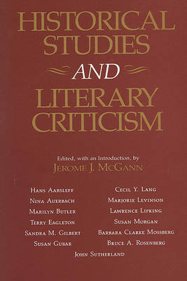 Book cover for Historical Studies and Literary Criticism