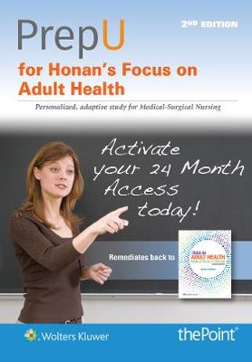 Cover of PrepU for Honan's Focus on Adult Health