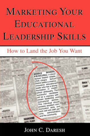 Cover of Marketing Your Educational Leadership Skills
