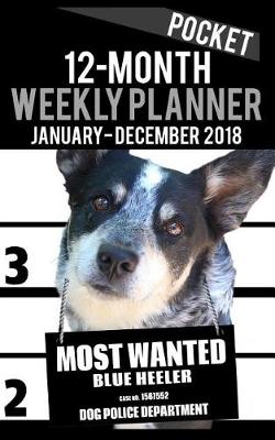 Book cover for 2018 Pocket Weekly Planner - Most Wanted Blue Heeler