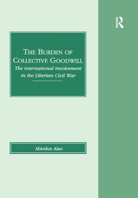 Book cover for The Burden of Collective Goodwill