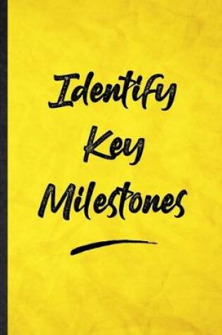 Cover of Identify Key Milestones