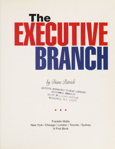 Cover of The Executive Branch
