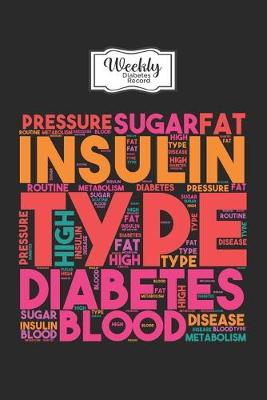 Book cover for Weekly Diabetes Record