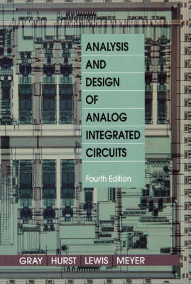Book cover for Analysis and Design of Analog Integrated Circuits
