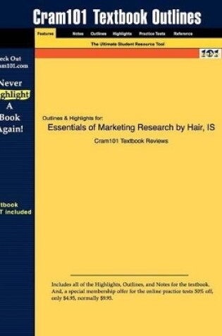 Cover of Studyguide for Essentials of Marketing Research by Hair, Joseph, ISBN 9780073381022