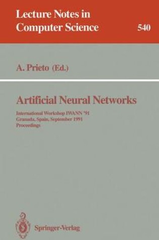 Cover of Artificial Neural Networks