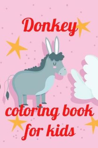 Cover of Donkey coloring book for kids