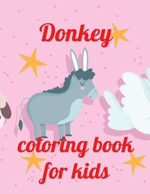 Book cover for Donkey coloring book for kids