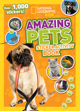 Book cover for National Geographic Kids Amazing Pets Sticker Activity Book
