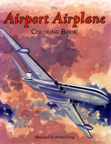 Book cover for The Airport Airplane Coloring Book