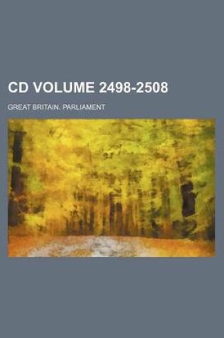 Cover of CD Volume 2498-2508