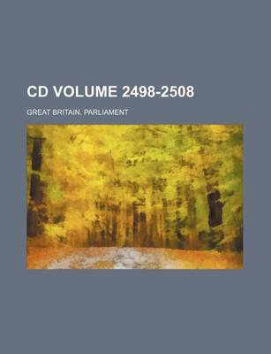 Book cover for CD Volume 2498-2508