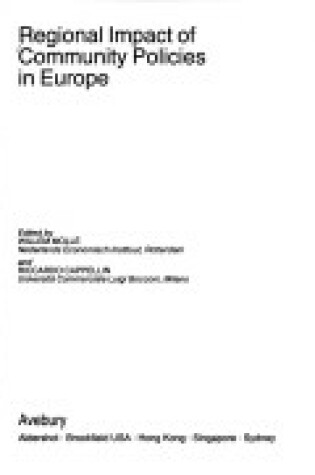 Cover of Regional Impact of Community Policies in Europe