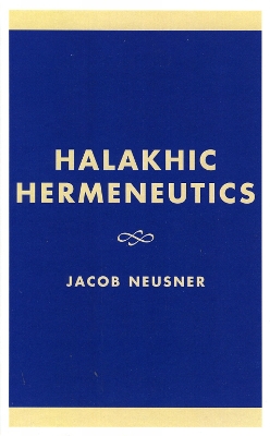 Cover of Halakhic Hermeneutics
