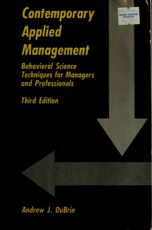 Cover of Contemporary Applied Management