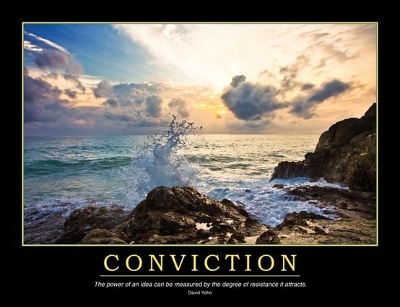 Book cover for Conviction Poster