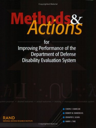 Book cover for Methods and Actions for Improving Performance of the Department of Defense Disability Evaluation System 2002