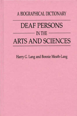 Book cover for Deaf Persons in the Arts and Sciences