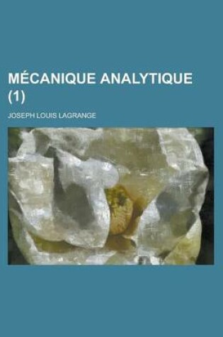 Cover of Mecanique Analytique (1)