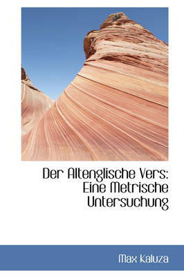 Book cover for Der Altenglische Vers