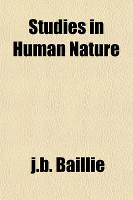 Book cover for Studies in Human Nature