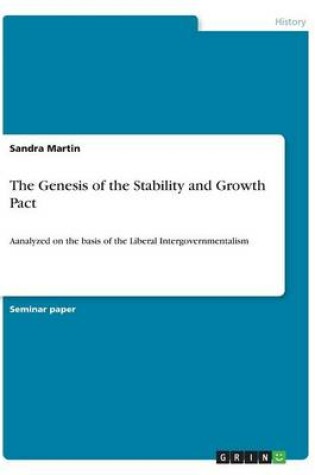 Cover of The Genesis of the Stability and Growth Pact