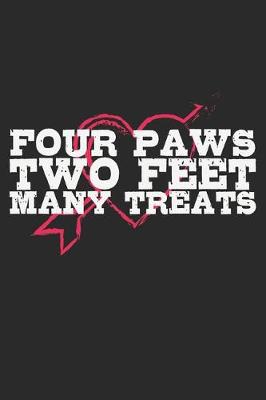 Book cover for Four Paws, Two Feet, Many Treats