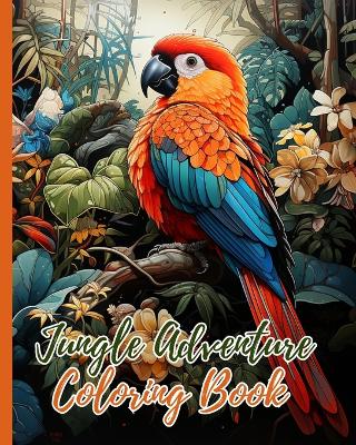 Book cover for Jungle Adventure Coloring Book