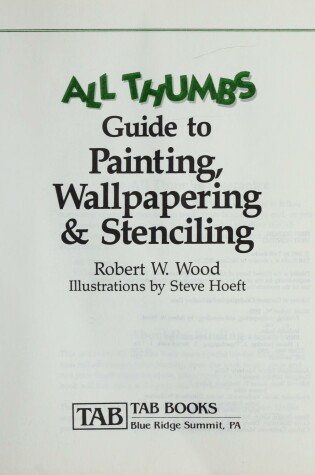 Cover of Painting, Wallpapering and Stencilling