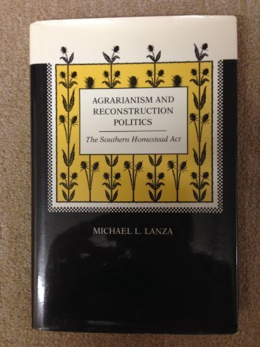 Book cover for Agrarianism and Reconstruction Politics