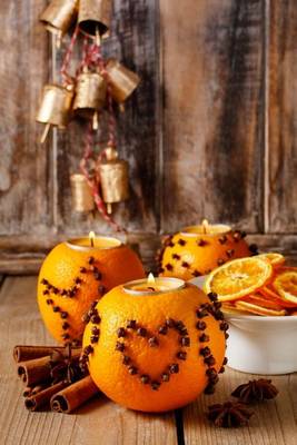 Book cover for Spiced Orange Pomander Balls Holiday Journal