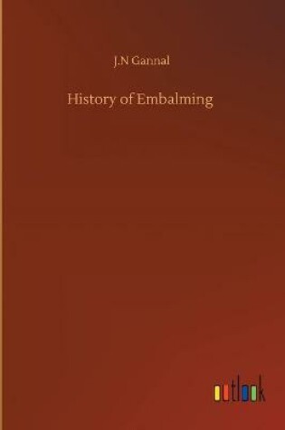 Cover of History of Embalming