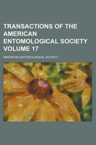 Cover of Transactions of the American Entomological Society Volume 17