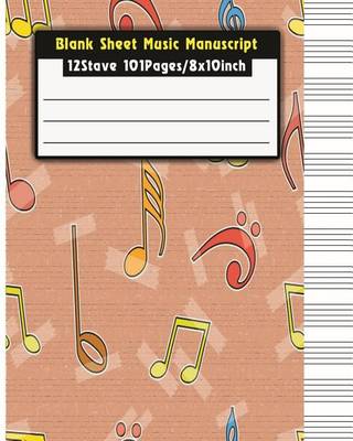 Book cover for Blank Sheet Music Manuscript