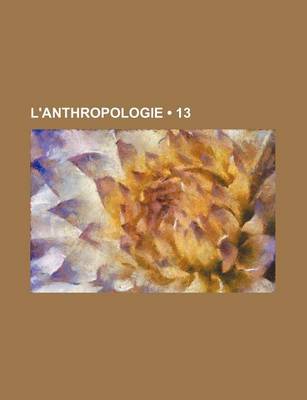 Book cover for L'Anthropologie (13)