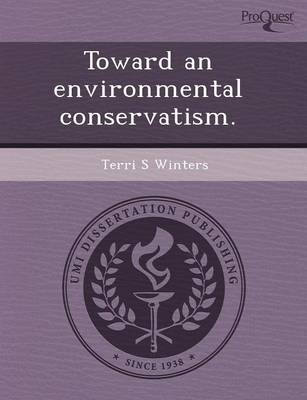 Book cover for Toward an Environmental Conservatism