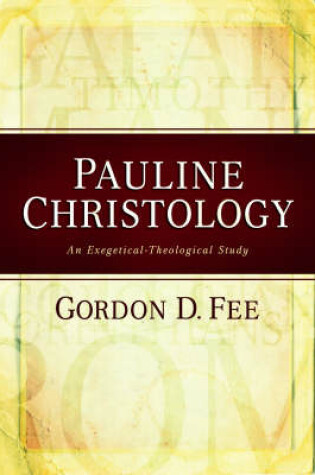 Cover of Pauline Christology