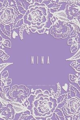 Cover of Nina. Lavender Purple Journal, Dot Grid