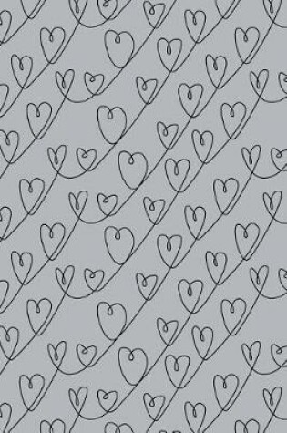 Cover of Journal Notebook Scribbly Hearts Pattern 7