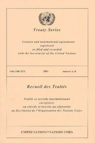 Cover of Treaty Series 2575