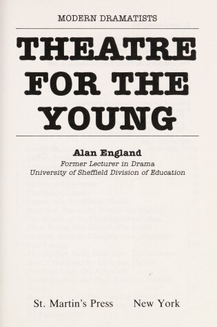 Cover of Theatre for the Young