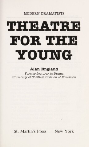 Cover of Theatre for the Young