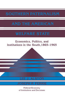 Book cover for Southern Paternalism and the American Welfare State