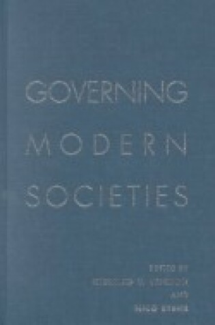 Cover of Governing Modern Societies