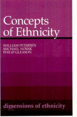 Cover of Concepts of Ethnicity