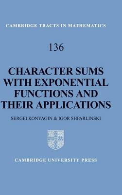 Book cover for Character Sums with Exponential Functions and their Applications