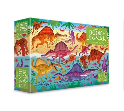 Cover of Usborne Book and Jigsaw Dinosaurs